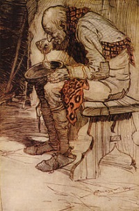 Илюстрация: Артър Ракъм Дядо и внук