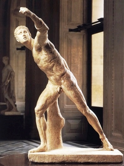 Сражаващ се боец, наречен Гладиатор Боргезе, Ефес, около 100 г. пр.Хр. Мрамор, височина 1,57 м. 52_borgeze.jpg