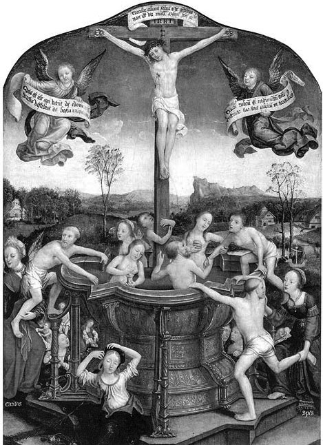 Фигура 54. Изворът на живота (боя върху дърво, Фландрия, ок. 1520 г.) fig_54.jpg